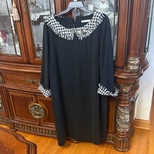 Elegant Black and White Women's Dress